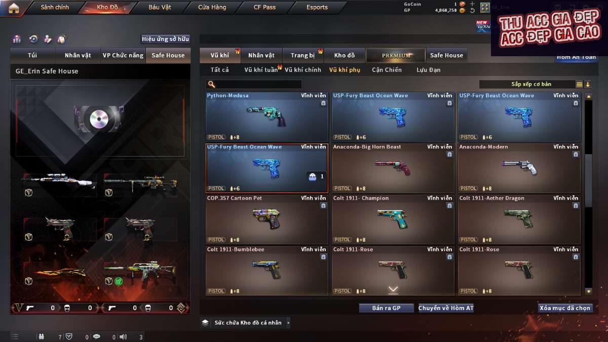 shop acc cf uy tin gia re